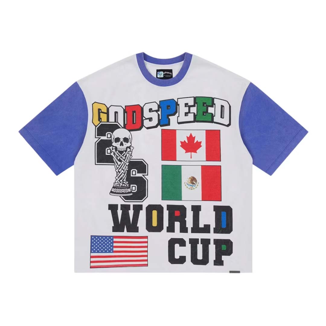 Godspeed '26 GSWC Vintage Tee White Blue by Godspeed - NWAHYPE No.1 for streetwear T-Shirts in USA