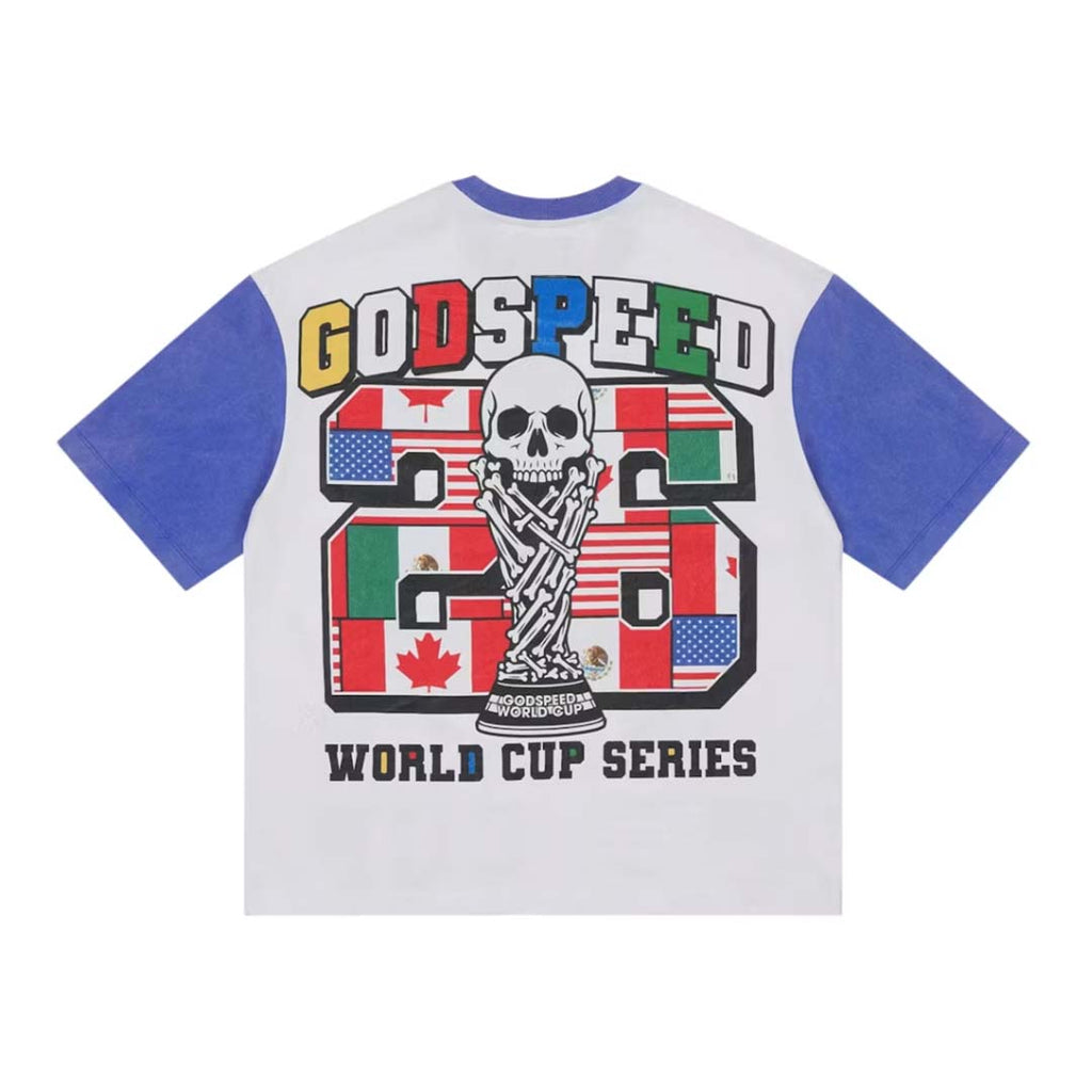 Godspeed '26 GSWC Vintage Tee White Blue by Godspeed - NWAHYPE No.1 for streetwear T-Shirts in USA