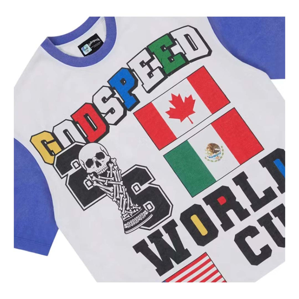 Godspeed '26 GSWC Vintage Tee White Blue by Godspeed - NWAHYPE No.1 for streetwear T-Shirts in USA