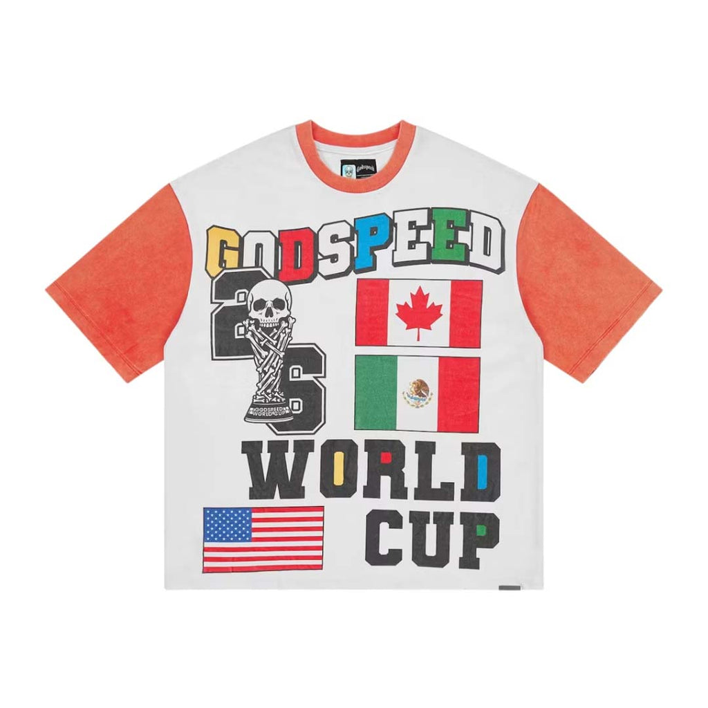 Godspeed '26 GSWC Vintage Tee White Red by Godspeed - NWAHYPE No.1 for streetwear T-Shirts in USA
