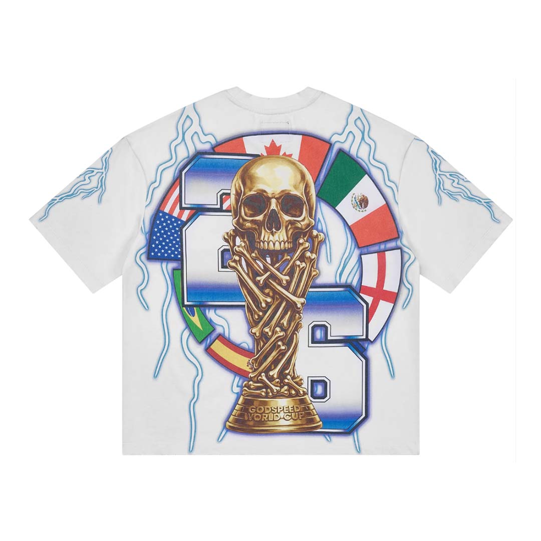 Godspeed '26 GSWC Voltage White Tee by Godspeed - NWAHYPE No.1 for streetwear T-Shirts in USA