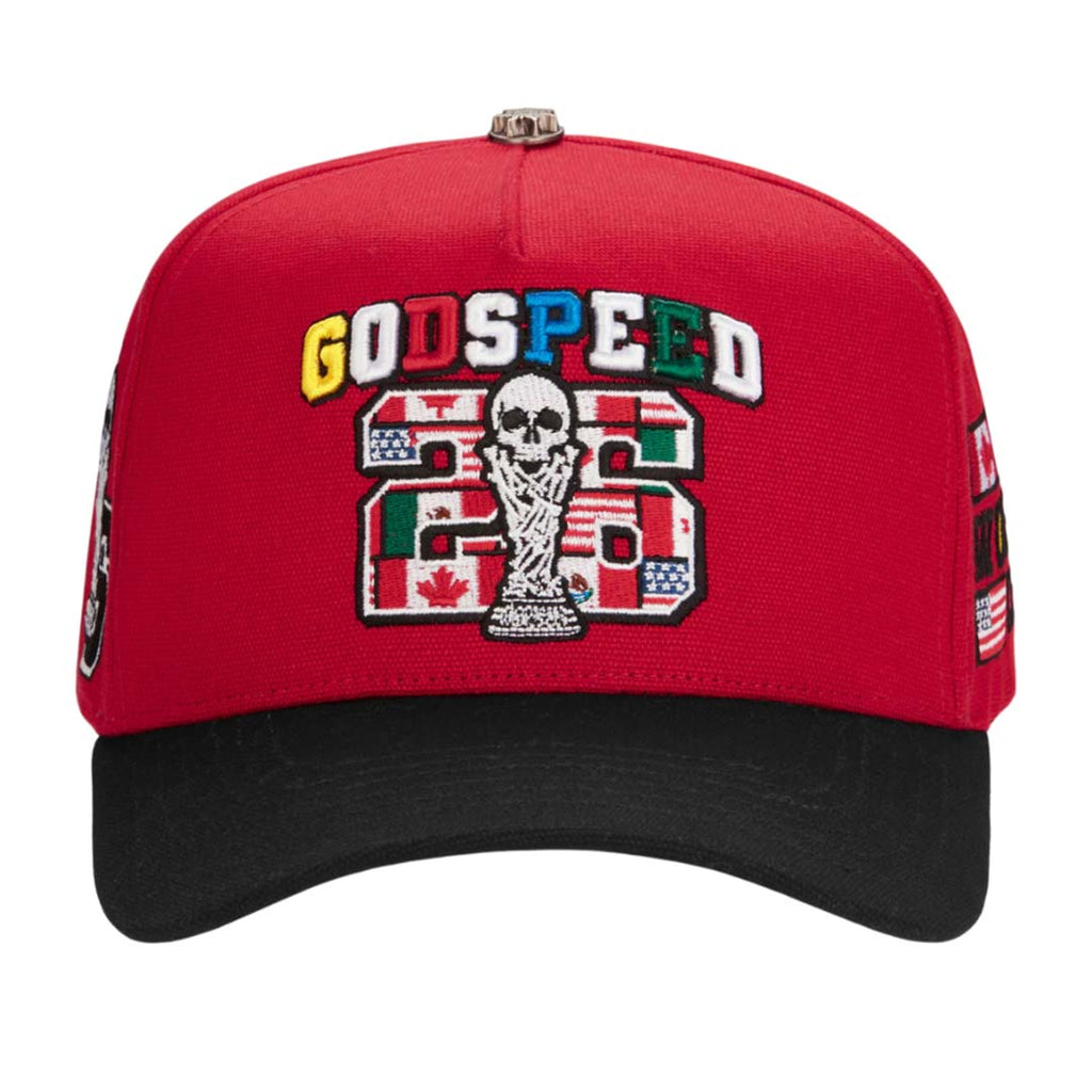 Godspeed '26 GSWC World Cup Hat Red by Godspeed - NWAHYPE No.1 for streetwear Hats in USA