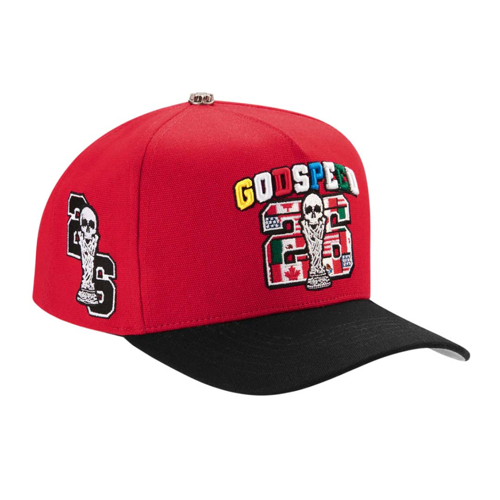 Godspeed '26 GSWC World Cup Hat Red by Godspeed - NWAHYPE No.1 for streetwear Hats in USA