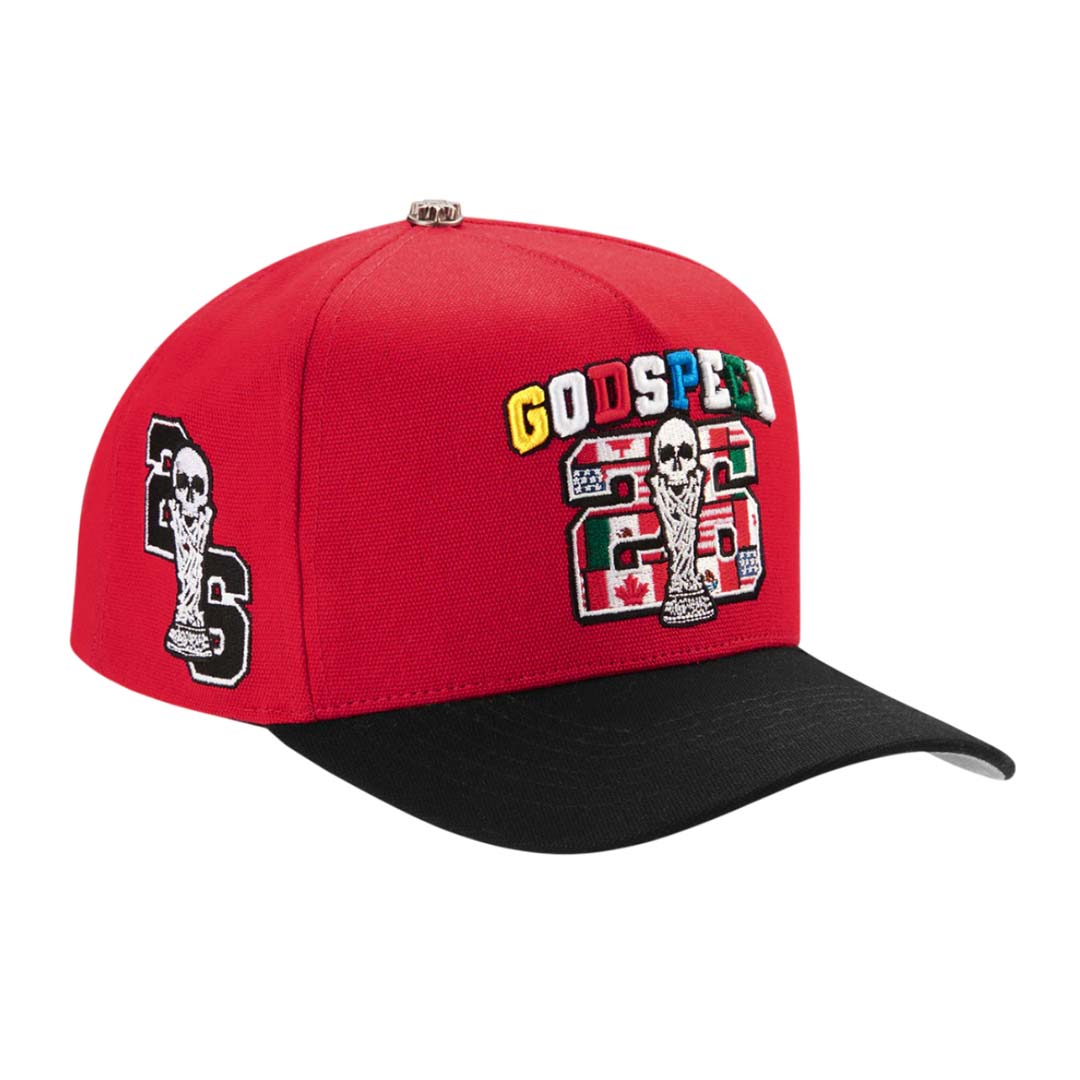 Godspeed '26 GSWC World Cup Hat Red by Godspeed - NWAHYPE No.1 for streetwear Hats in USA