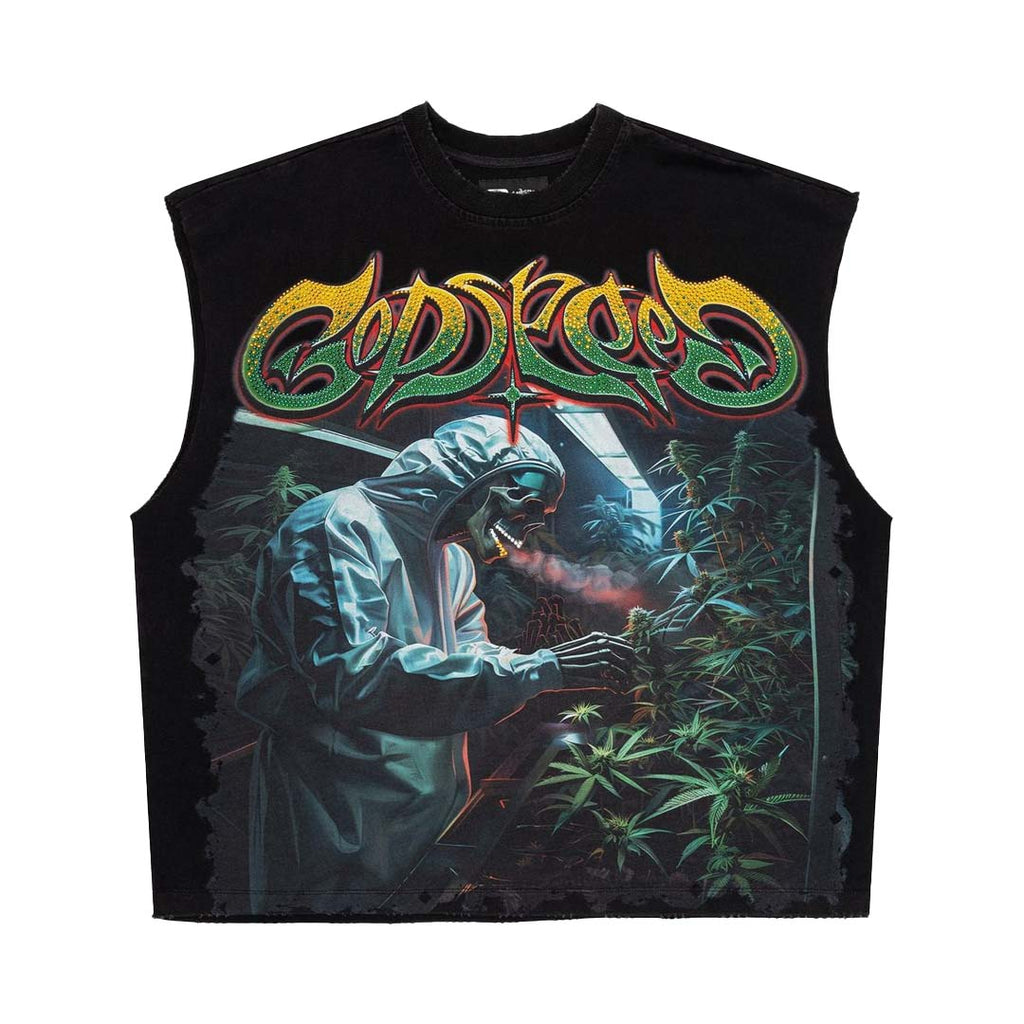 Godspeed 420 Indoor VVS Sleeveless Black by Godspeed - NWAHype 1 for streetwear T-Shirts in USA