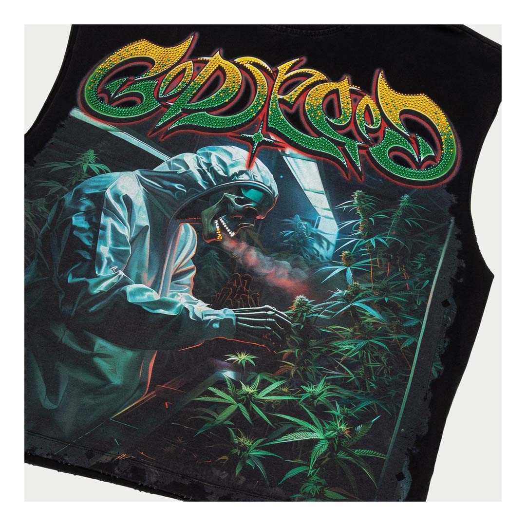 Godspeed 420 Indoor VVS Sleeveless Black by Godspeed - NWAHype 1 for streetwear T-Shirts in USA