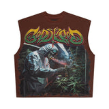 Godspeed 420 Indoor VVS Sleeveless Brown by Godspeed - NWAHype 1 for streetwear T-Shirts in USA