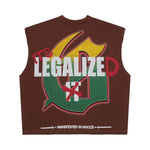 Godspeed 420 Indoor VVS Sleeveless Brown by Godspeed - NWAHype 1 for streetwear T-Shirts in USA