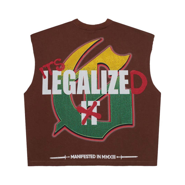 Godspeed 420 Indoor VVS Sleeveless Brown by Godspeed - NWAHype 1 for streetwear T-Shirts in USA