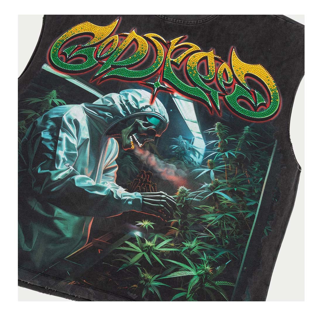 Godspeed 420 Indoor VVS Sleeveless Grey by Godspeed - NWAHype 1 for streetwear T-Shirts in USA