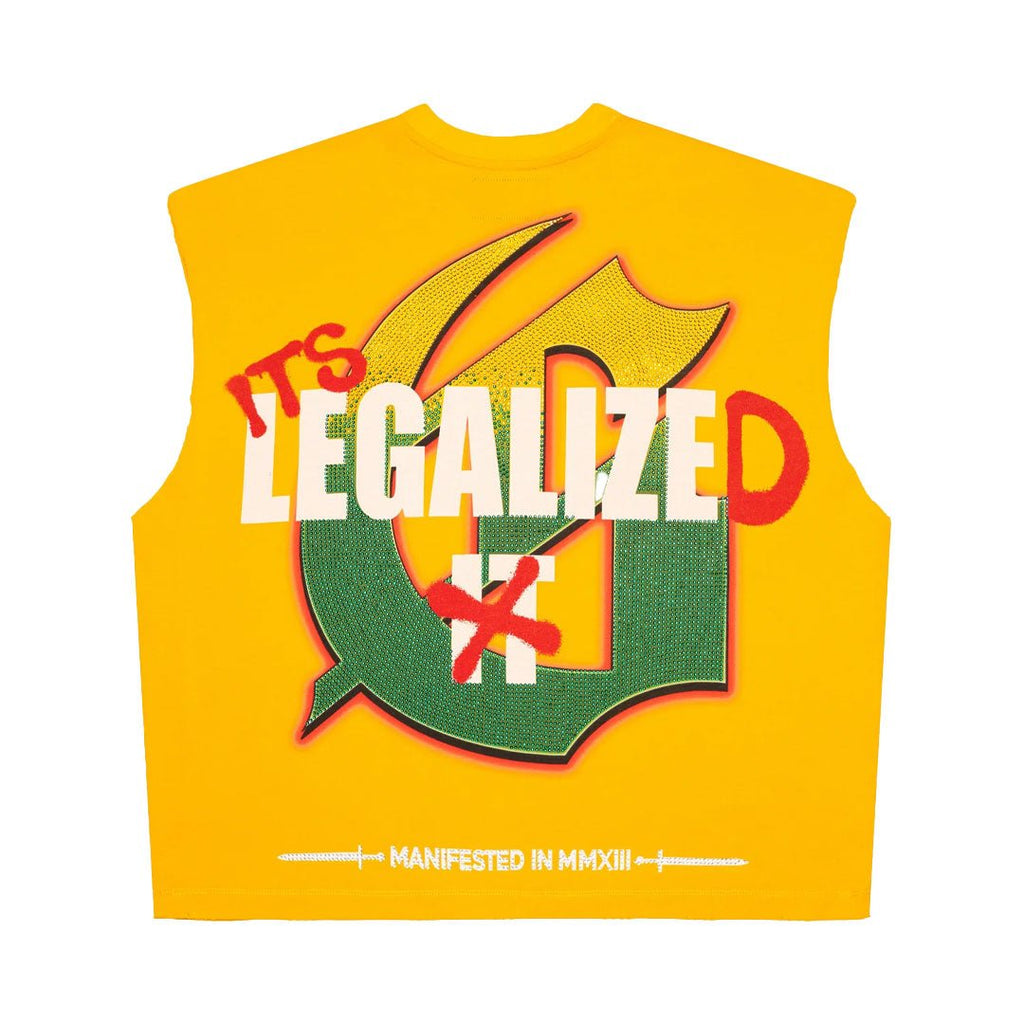 Godspeed 420 Indoor VVS Sleeveless Yellow by Godspeed - NWAHype 1 for streetwear T-Shirts in USA