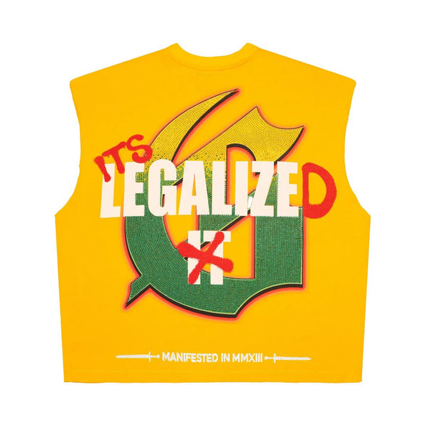 Godspeed 420 Indoor VVS Sleeveless Yellow by Godspeed - NWAHype 1 for streetwear T-Shirts in USA