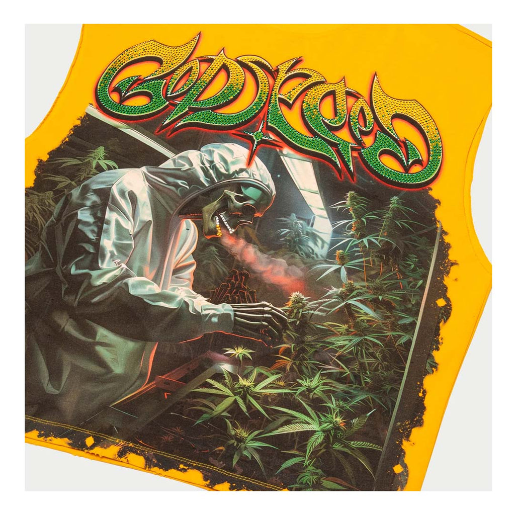 Godspeed 420 Indoor VVS Sleeveless Yellow by Godspeed - NWAHype 1 for streetwear T-Shirts in USA