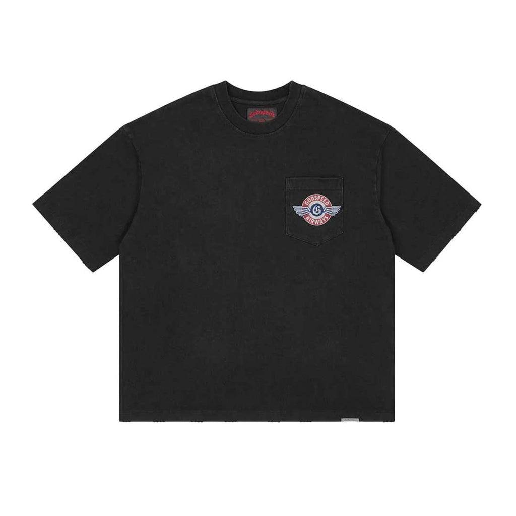 Godspeed Air NYC Pocket Tee Black by Godspeed - NWAHYPE No.1 for streetwear T-Shirts in USA