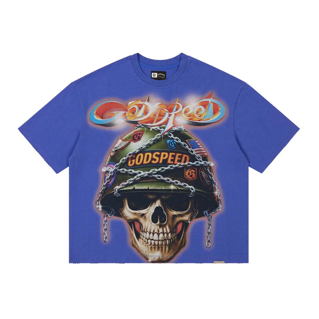 Godspeed Badges of Honor II Blue Tee by Godspeed - NWAHYPE No.1 for streetwear T-Shirts in USA