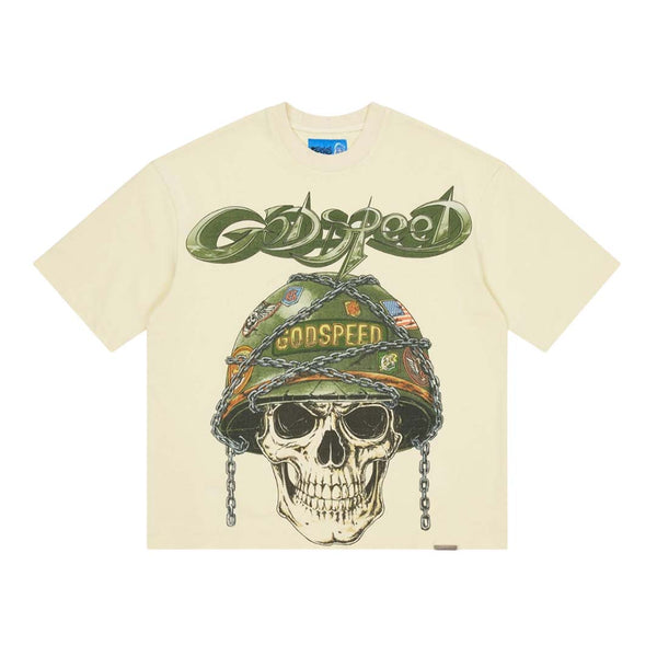 Godspeed Badges of Honor II Bone Tee by Godspeed - NWAHYPE No.1 for streetwear T-Shirts in USA