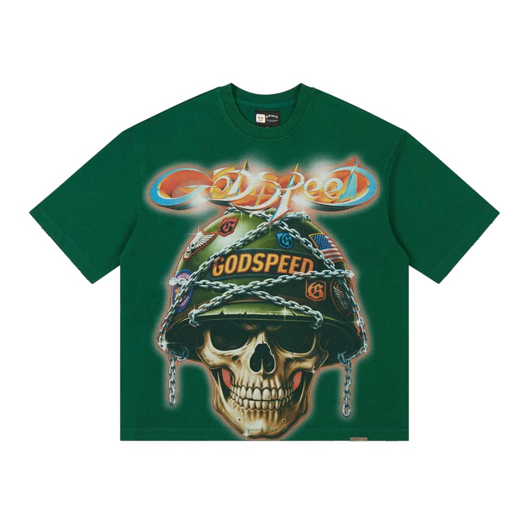 Godspeed Badges of Honor II Green Tee by Godspeed - NWAHYPE No.1 for streetwear T-Shirts in USA