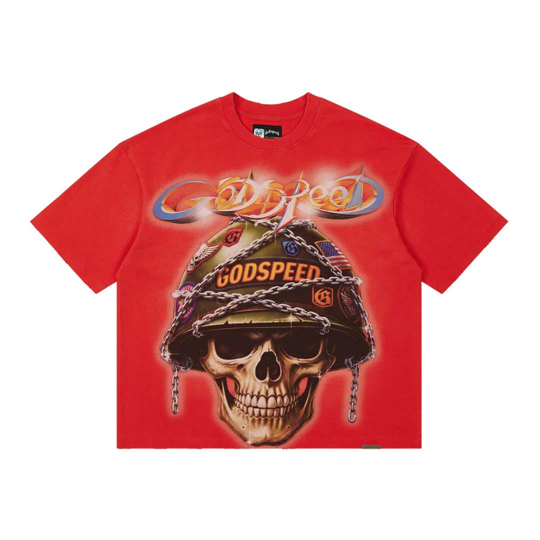 Godspeed Badges of Honor II Red Tee by Godspeed - NWAHYPE No.1 for streetwear T-Shirts in USA