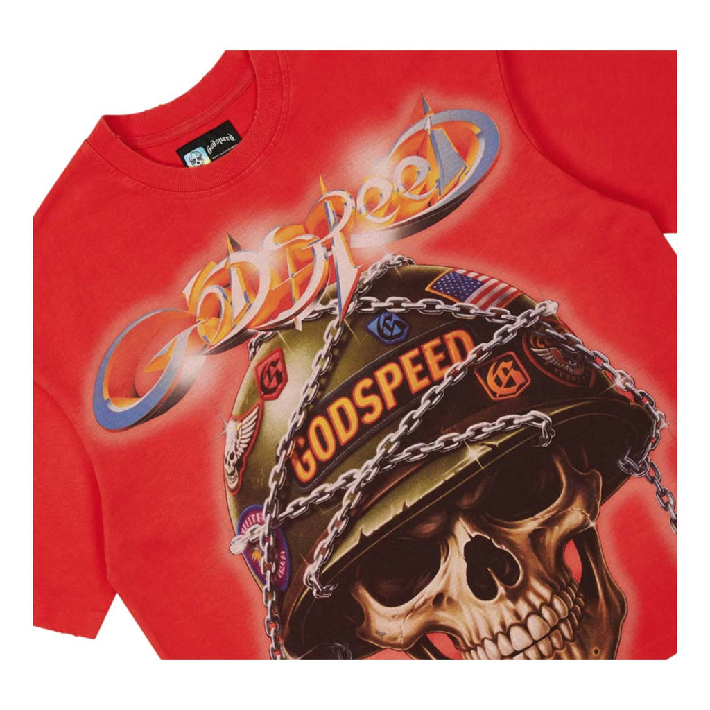 Godspeed Badges of Honor II Red Tee by Godspeed - NWAHYPE No.1 for streetwear T-Shirts in USA