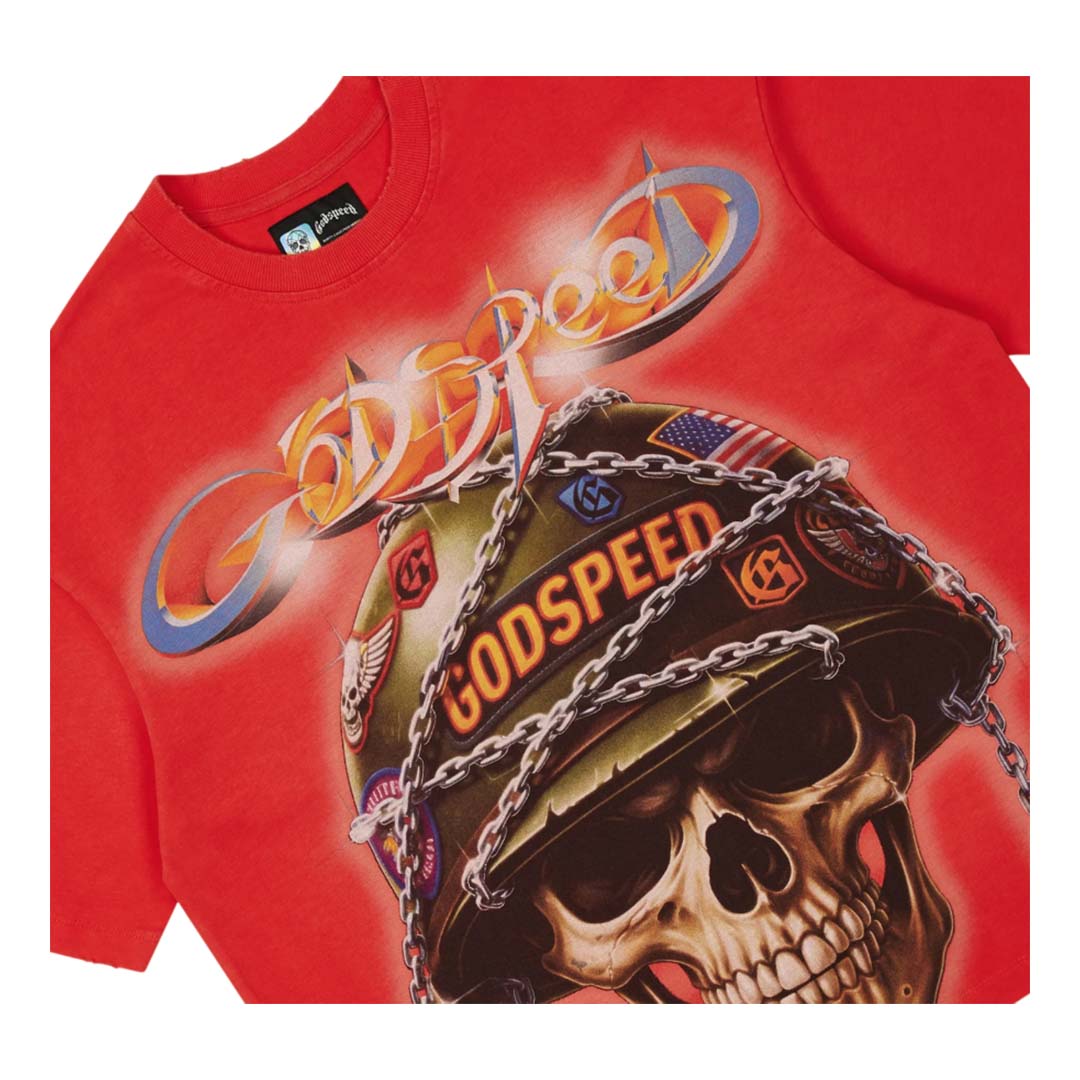 Godspeed Badges of Honor II Red Tee by Godspeed - NWAHYPE No.1 for streetwear T-Shirts in USA
