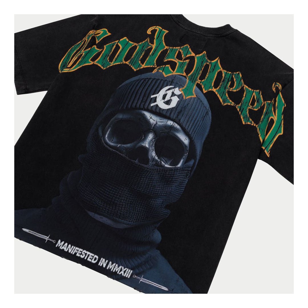 Godspeed Balaclava Szn Tee Black Wash by Godspeed - NWAHype 1 for streetwear T-Shirts in USA
