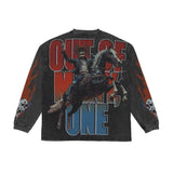 Godspeed Best Western Long Sleeve Grey Wash Tee by Godspeed - NWAHype 1 for streetwear T-Shirts in USA