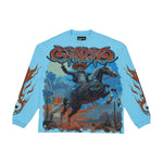 Godspeed Best Western Long Sleeve Tee Baby Blue by Godspeed - NWAHype 1 for streetwear T-Shirts in USA