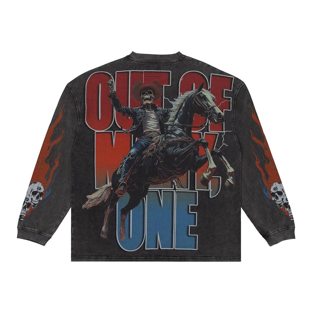 Godspeed Best Western Long Sleeve Tee Black Wash by Godspeed - NWAHype No.1 for streetwear T-Shirts in USA