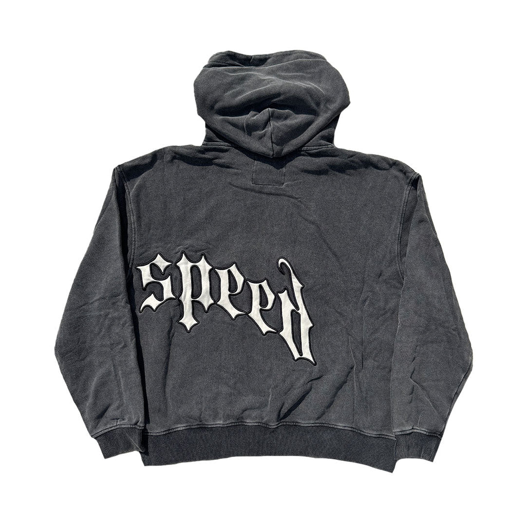 Godspeed Big Logo Grey Wash Hoodie by Godspeed - NWAHype 1 for streetwear Hoodies in USA