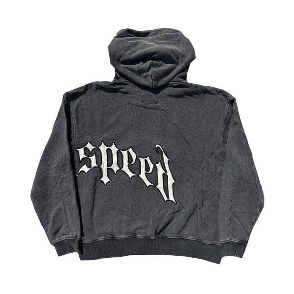 Godspeed Big Logo Grey Wash Hoodie by Godspeed - NWAHype 1 for streetwear Hoodies in USA