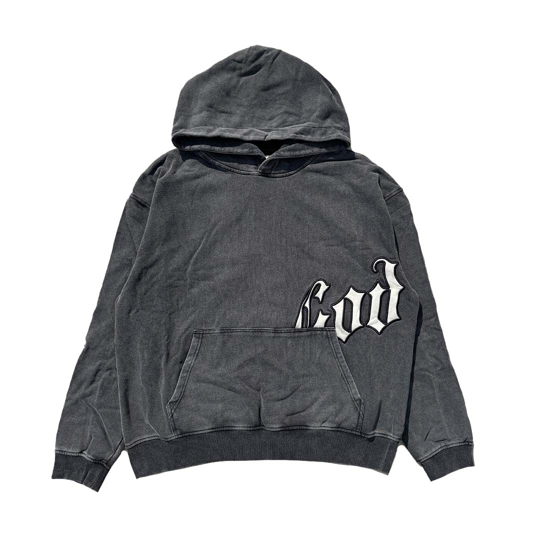 Godspeed Big Logo Grey Wash Hoodie by Godspeed - NWAHype 1 for streetwear Hoodies in USA