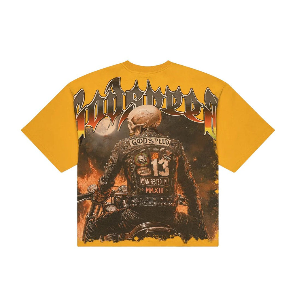 Godspeed Biker Nation Tee Yellow by Godspeed - NWAHype 1 for streetwear T-Shirts in USA