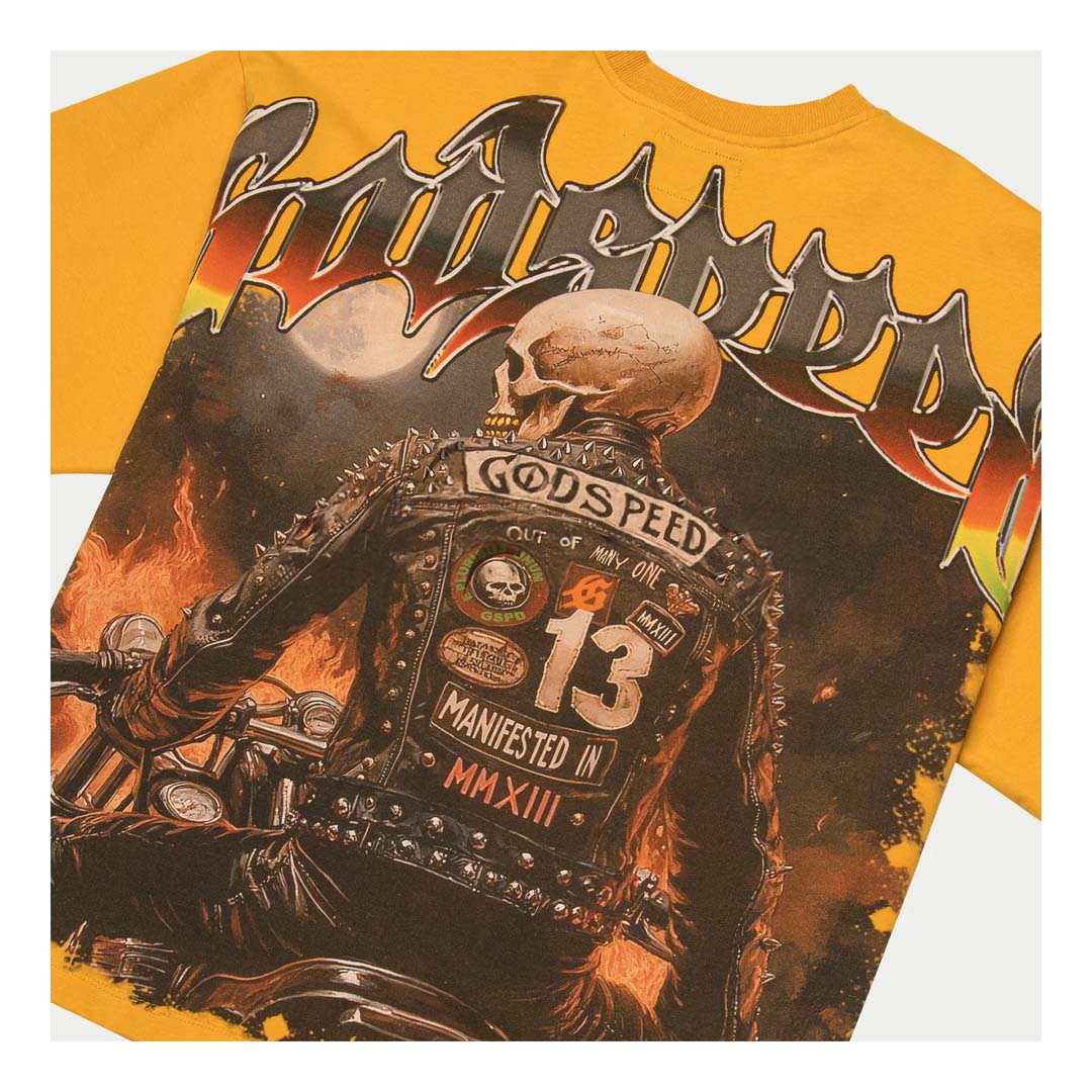 Godspeed Biker Nation Tee Yellow by Godspeed - NWAHype 1 for streetwear T-Shirts in USA
