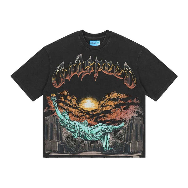 Godspeed Burnt Bridges 2.0 Black Tee by Godspeed - NWAHYPE No.1 for streetwear T-Shirts in USA