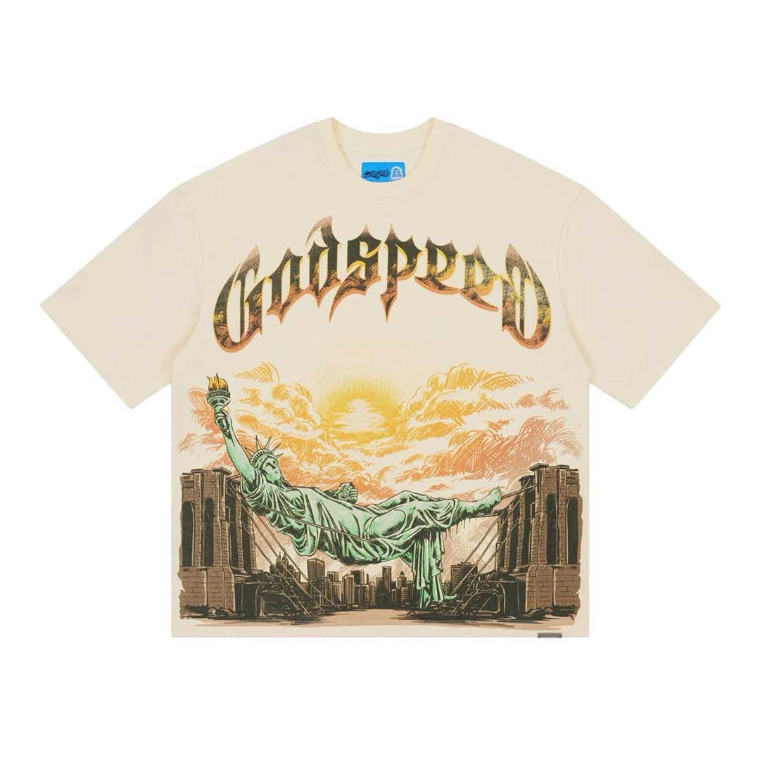 Godspeed Burnt Bridges 2.0 Bone Tee by Godspeed - NWAHYPE No.1 for streetwear T-Shirts in USA