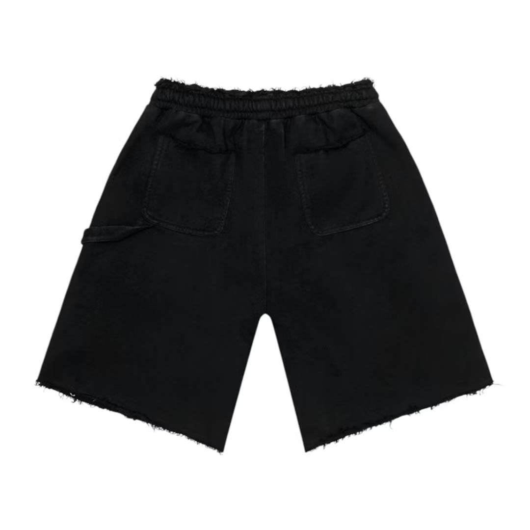 Godspeed Carpenter Distressed Shorts Black Wash by Godspeed - NWAHYPE No.1 for streetwear Shorts in USA