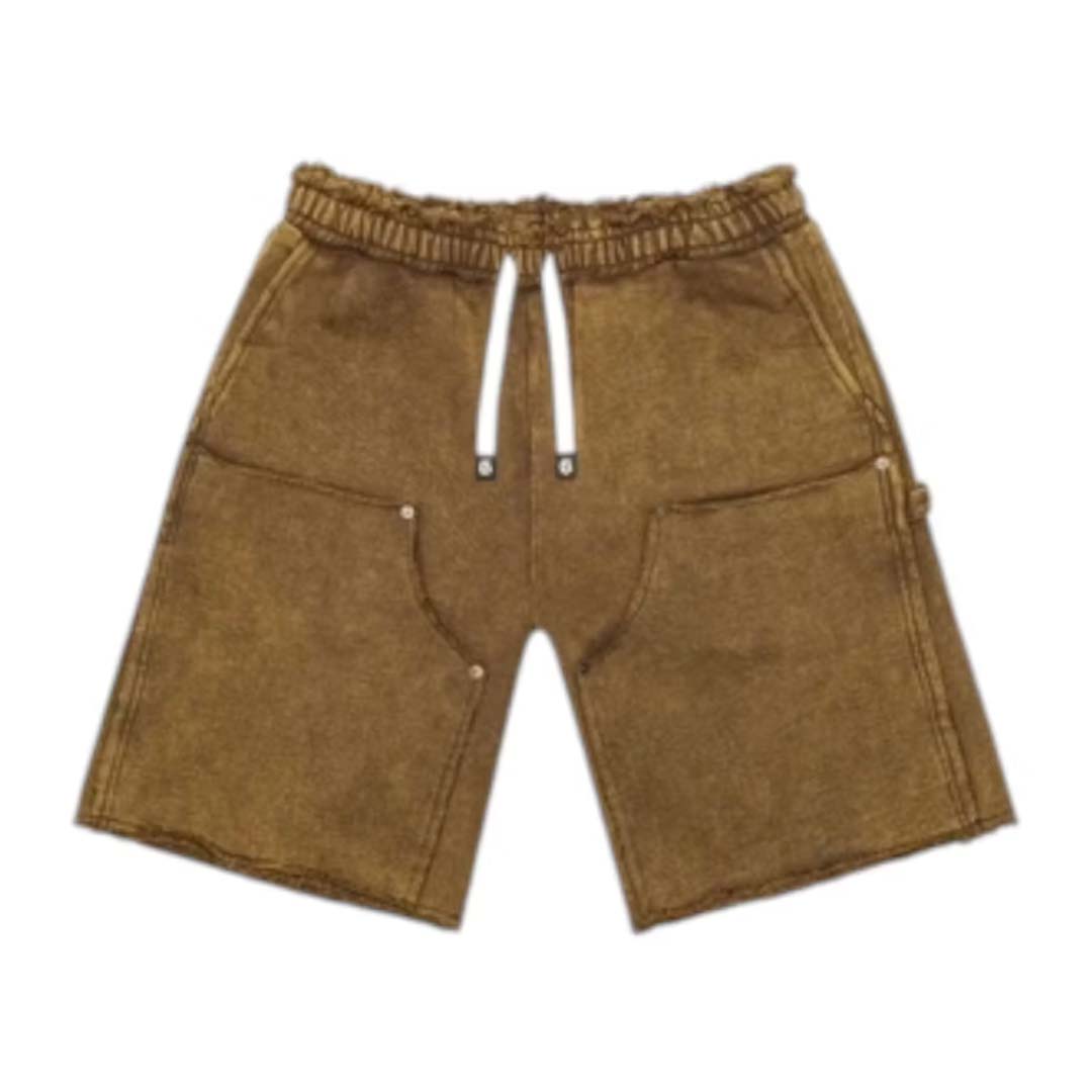Godspeed Carpenter Distressed Shorts Muddy Brown by Godspeed - NWAHYPE No.1 for streetwear Shorts in USA