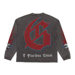 Godspeed Checkmate Long Sleeve Tee Grey Wash by Godspeed - NWAHype 1 for streetwear T-Shirts in USA