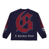 Godspeed Checkmate Long Sleeve Tee Navy by Godspeed - NWAHype 1 for streetwear T-Shirts in USA