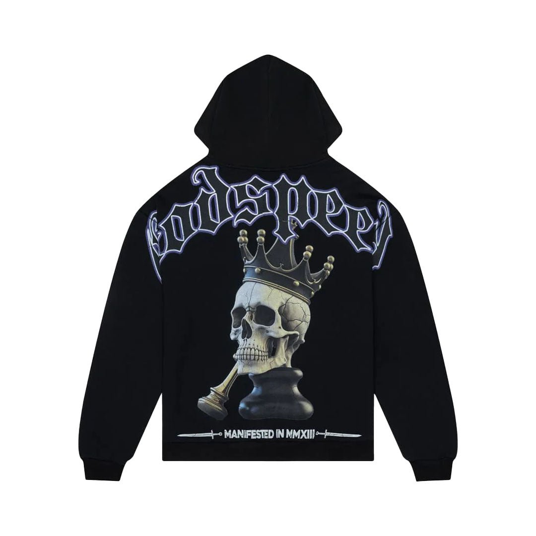 Godspeed Chess King 4ever Black Hoodie by Godspeed - NWAHype No.1 for streetwear Hoodies in USA