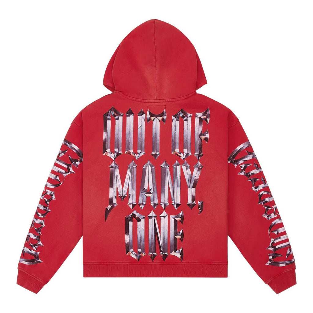 Godspeed Chrome Motto Hoodie Red Wash by Godspeed - NWAHype 1 for streetwear Hoodies in USA