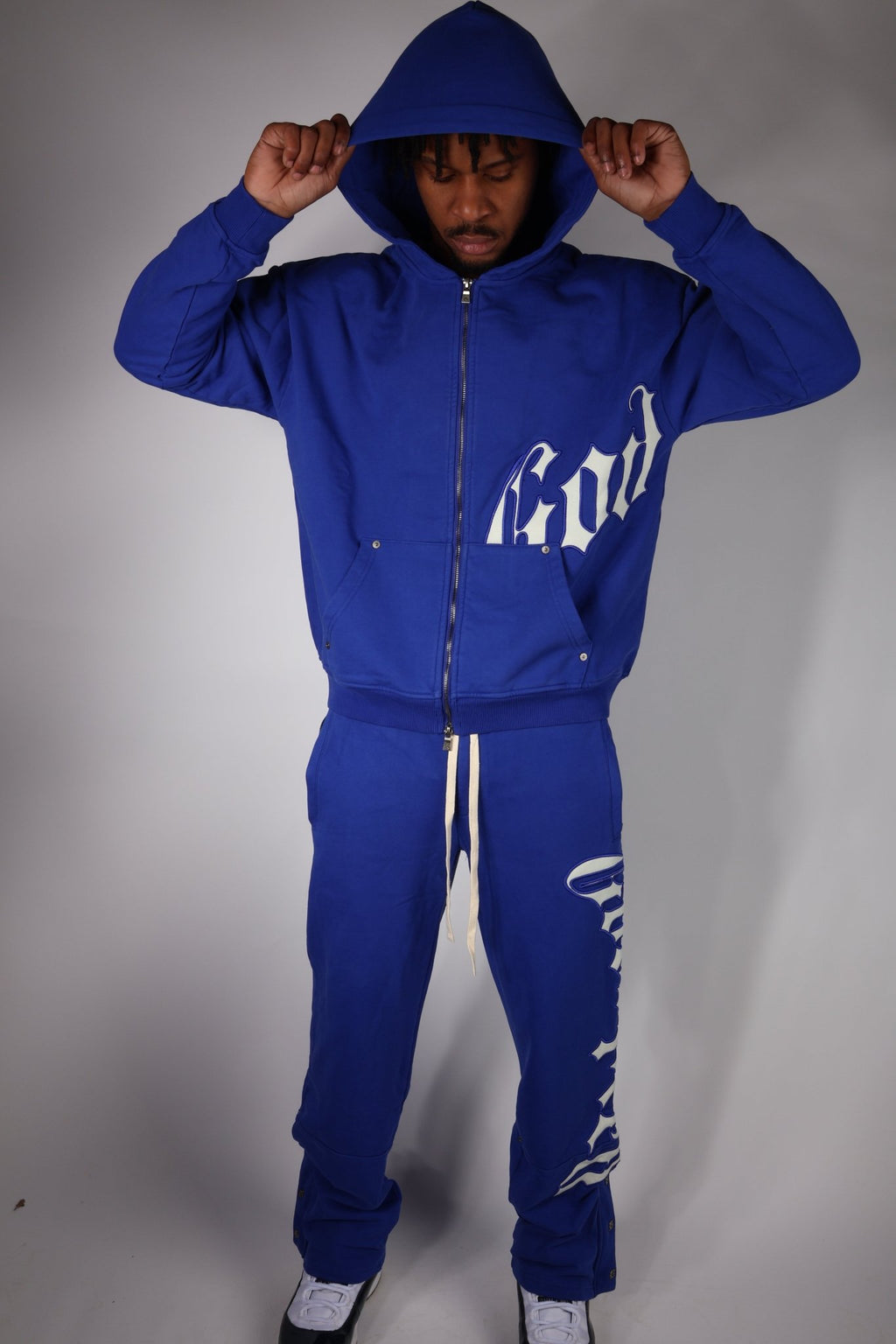 Godspeed Cobalt Blue Sweatsuit Hoodies & Sweatpants Set by Godspeed - NWAHYPE No.1 for streetwear Hoodies in USA
