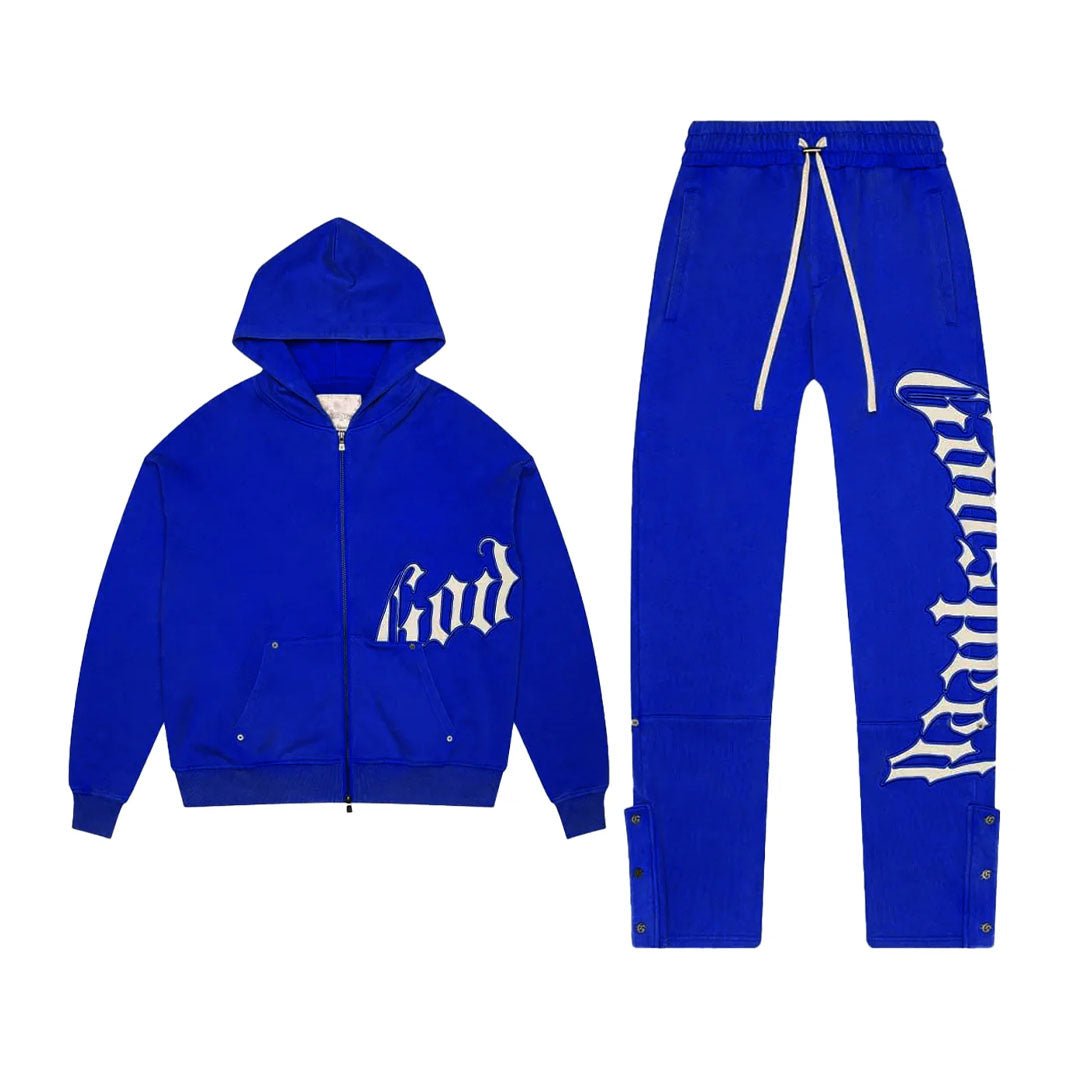 Godspeed Cobalt Blue Sweatsuit Hoodies & Sweatpants Set by Godspeed - NWAHYPE No.1 for streetwear Hoodies in USA