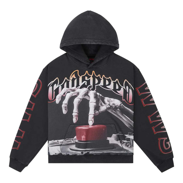 Godspeed Code Red Hoodie Black Wash by Godspeed - NWAHype No.1 for streetwear Hoodies in USA