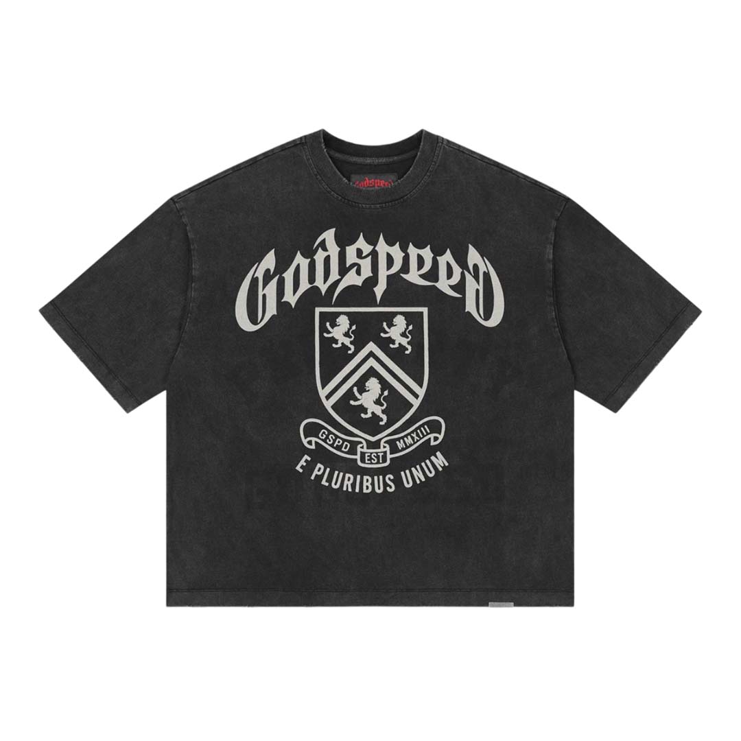 Godspeed Collegiate Tee Black Wash by Godspeed - NWAHYPE No.1 for streetwear T-Shirts in USA