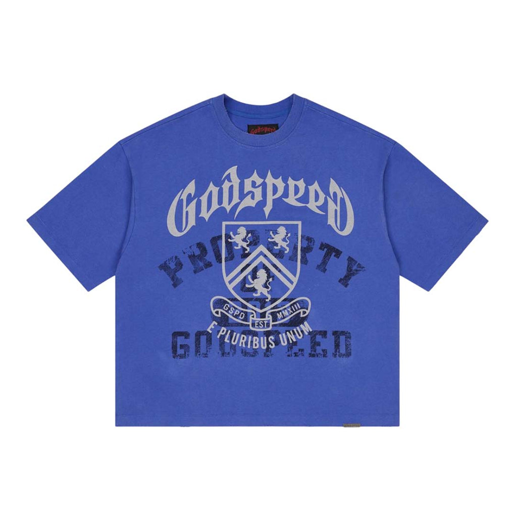 Godspeed Collegiate Tee Royal Blue Wash by Godspeed - NWAHYPE No.1 for streetwear T-Shirts in USA