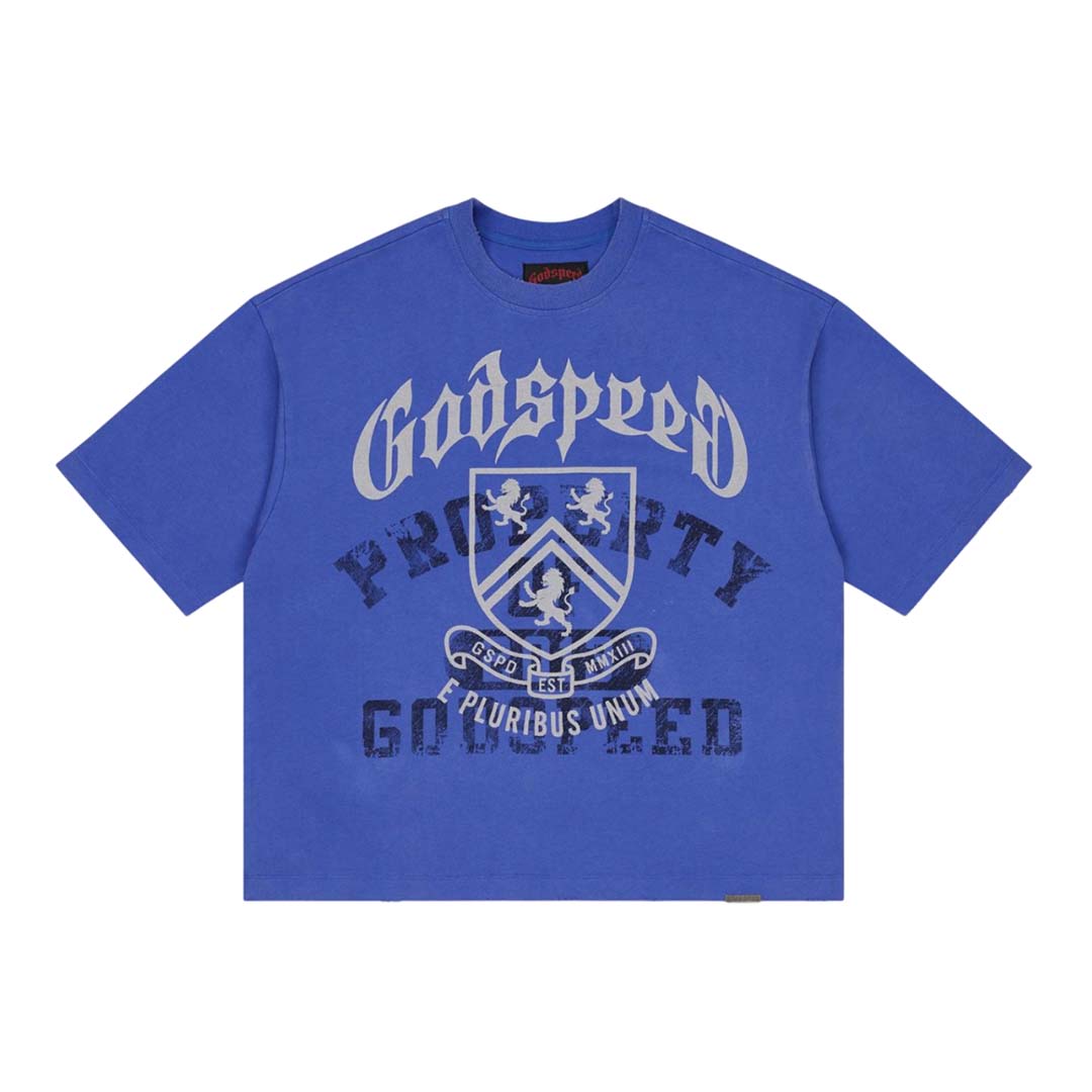 Godspeed Collegiate Tee Royal Blue Wash by Godspeed - NWAHYPE No.1 for streetwear T-Shirts in USA