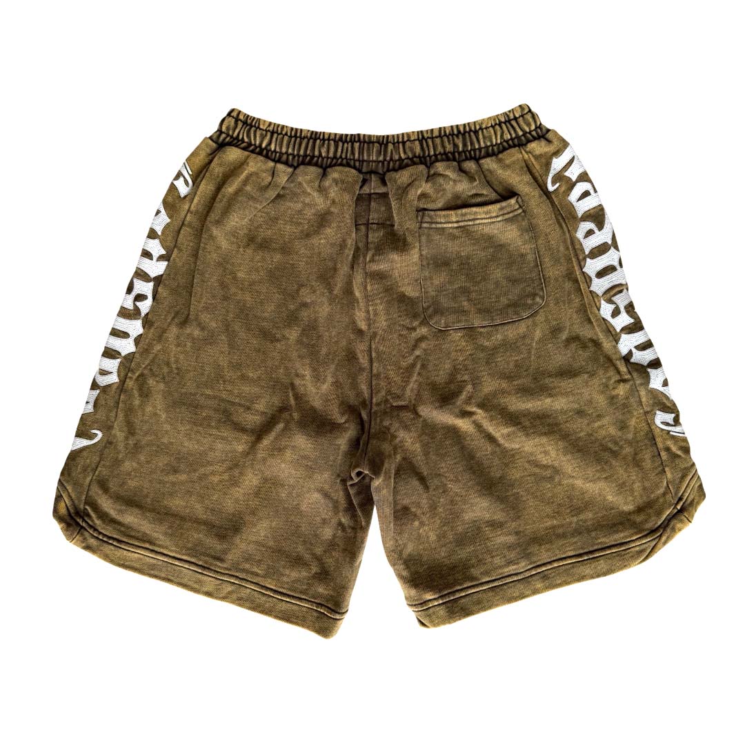 Godspeed Courtside Shorts Brown Wash White by Godspeed - NWAHYPE No.1 for streetwear Shorts in USA