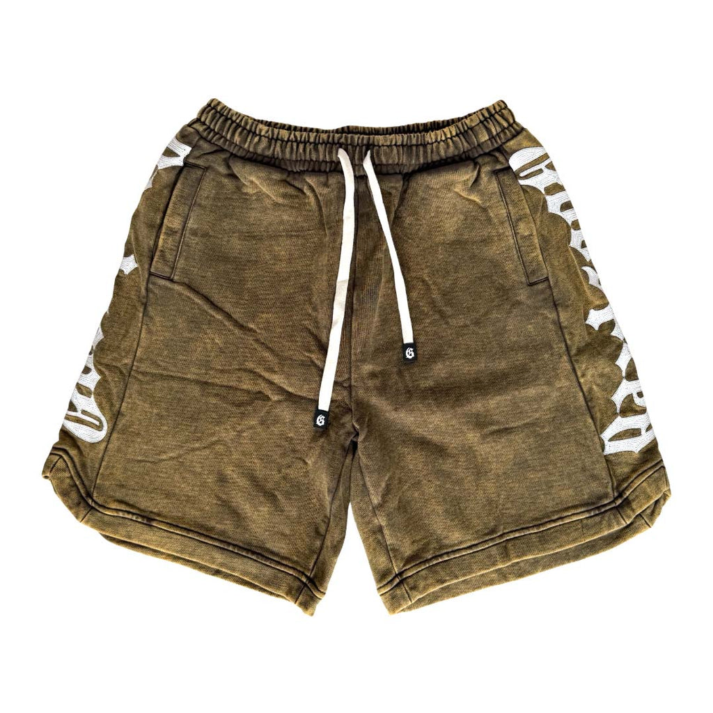 Godspeed Courtside Shorts Brown Wash White by Godspeed - NWAHYPE No.1 for streetwear Shorts in USA
