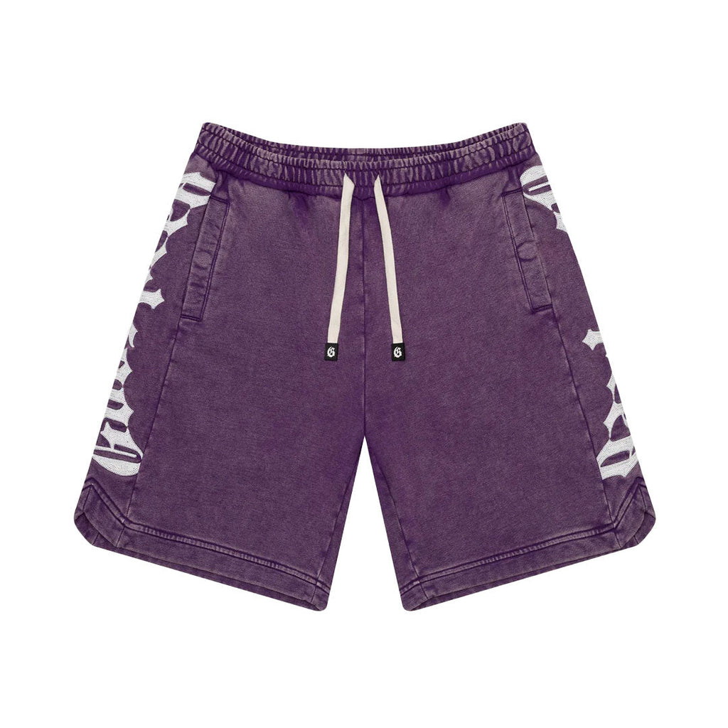 Godspeed Courtside Shorts Grape Wash Purple by Godspeed - NWAHype No.1 for streetwear Shorts in USA